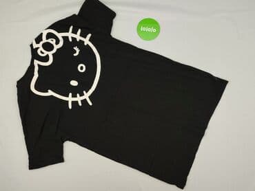 spodnie hello kitty piżama czarne: Sinsay, T-shirt damski, rozmiar S — 3