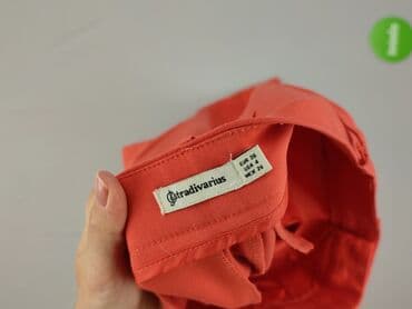 Women: Stradivarius, Material trousers for women, size S (EU 36) — 4