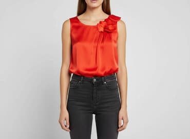 sukienka h m czerwona: H&M, Bluzka damska, rozmiar S — 6