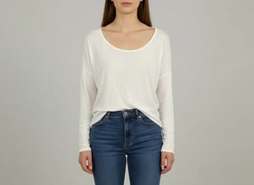 damska bluzka zapinana z tyłu krzyżówka: Жіноча блуза, розмір S — 1