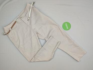 white jeans: Chic, Spodnie materiałowe damskie, rozmiar 2XL — 2