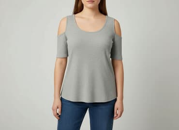 t shirty cold shoulder: H&M, Top damski, rozmiar XL — 1