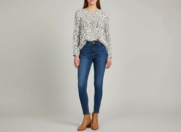 sinsay bluzka w panterke: Bluzka damska, rozmiar M — 6