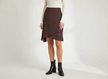 spódnice brązowa midi: H&M, Spódnica damska, rozmiar M — 1