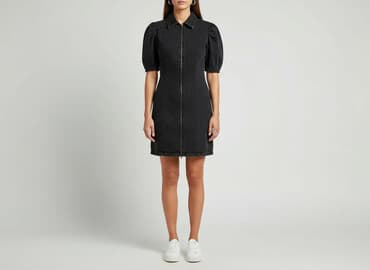 czarne jeansy bershka: Bershka, Sukienka damska, rozmiar M — 7