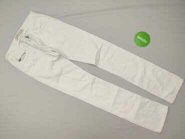 jeansy z asymetrycznym zapieciem: Denim, Jeansy damskie, rozmiar S — 2