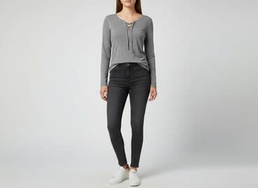 koszulki z długim rękawem damskie sisley: Sinsay, T-shirt damski, rozmiar XL — 7