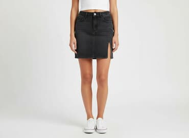 spódnice jeans czarne: Shein, Spódnica damska, rozmiar S — 1