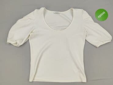 biale bluzki z bufiastymi rekawami: Reserved, Bluzka damska, rozmiar L — 2