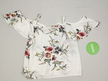 bluzki hiszpanki w kwiaty: Bluzka damska, rozmiar S — 2