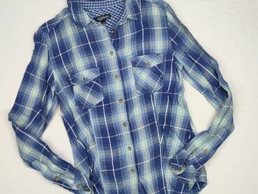 koszula w bialo niebieska krate damska: KappAhl, Women`s shirt, size XS — 2