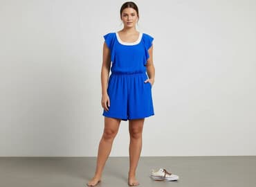 chabrowy kombinezon damski: Kombinezon damski, rozmiar XL — 6