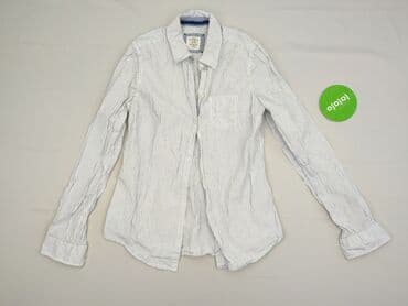 koszula damska w niebieskie paski: H&M, Women`s shirt, size S — 3