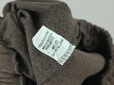 smiths buty: Spodnie damskie w jodełkę, produkcja Włoch - Kolor: ciemny brąz - — 4