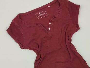 t shirty prążkowany: Sinsay, T-shirt damski, rozmiar M — 2