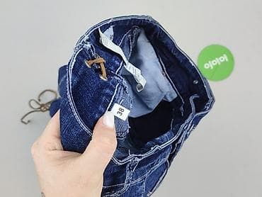 jeansy patchworkowe: Spodnie 3/4 damskie, rozmiar M — 6