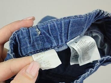 bluzki z zamkiem z przodu: Spodnie jeansowe, H&M, 6-9 miesięcy, stan - Bardzo dobry — 4