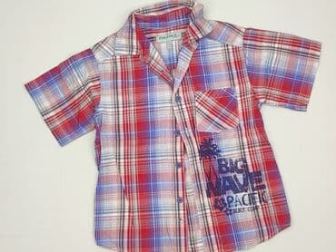 zara koszula z bambusem: Shirt 4-5 years, condition - Perfect, pattern - Cell, color - Red — 1