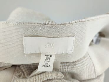 spodnie zebra h m: H&M, Spodnie materiałowe damskie, rozmiar L — 4