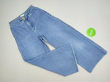 jeansy wide: Bershka, Jeansy damskie, rozmiar S — 2