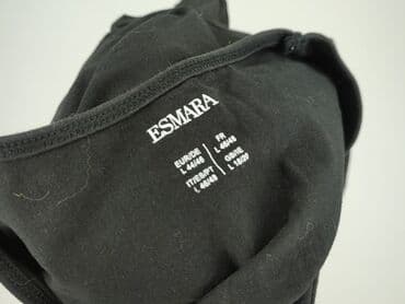 czarne t shirty damskie w serek: Esmara, T-shirt damski, rozmiar L — 4