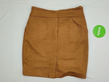 spódnice z imitacji skóry brązowa: Women`s skirt, size 3XL — 3