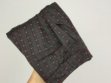 ubrania w pepitkę: Spodnie materiałowe damskie, rozmiar S — 10