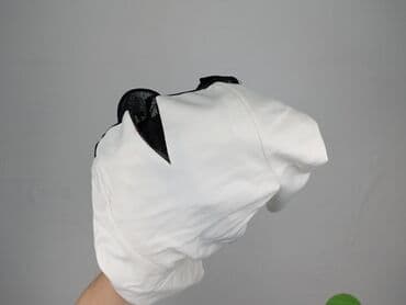 bluzka z baskinką biała: Women's blouse, size S — 5