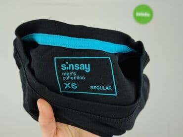 czerwona koszula sinsay: Sinsay, Футболка для чоловіків, розмір XS — 4