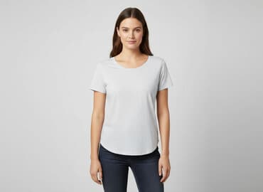 hm t shirt damski basic: H&M Basic, Women`s T-shirt, size S — 1