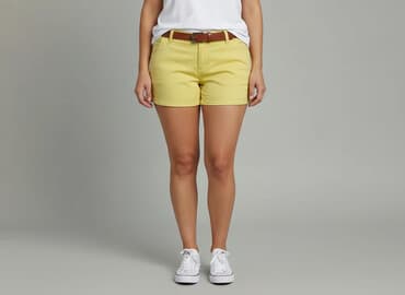 żółte krótkie spodenki: Szorty damskie, rozmiar 2XL — 6