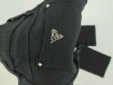 legginsy woskowane push up: Miaoni, Spodnie materiałowe damskie, M — 4