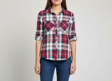 cropp koszula w kratę damska: Cropp, Сорочка жіноча, розмір XS — 1