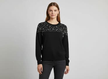 sweter piórkowy na drutach: Quiz, Bluzka damska, rozmiar L — 6