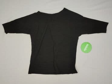 czarne t shirty damskie w serek: T-shirt damski, rozmiar M — 3