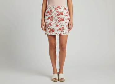 spódnice zara w kwiaty: Spódnica damska, rozmiar S — 8