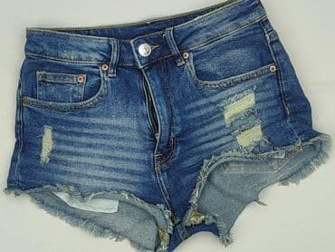 hm krótkie spodenki dzins low waist: H&M, Szorty damskie, rozmiar S — 1