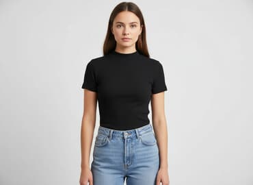 sinsay t shirty damskie: Sinsay, T-shirt damski, rozmiar 2XS — 6