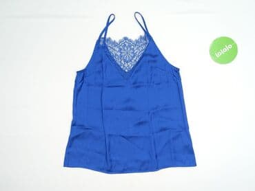 niebieska satynowa sukienka zara: Women's blouse, size S (EU 36) — 2