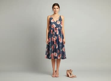 różowa sukienki maxi: Boohoo, Sukienka damska, rozmiar M — 1