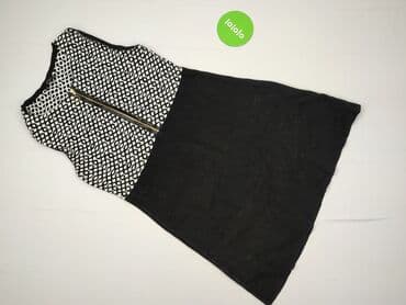 czarna sukienka ze srebrnymi dodatkami: Zara, Sukienka damska, L — 2