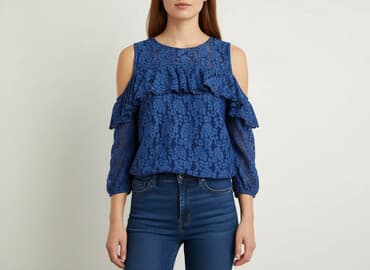 bluzki jeansowe: Bluzka damska, rozmiar M — 8