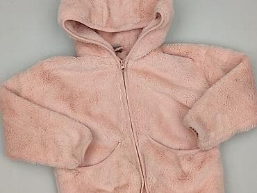 Różowa pluszowa bluza/kurtka z kapturem dla dziewczynki - Marka