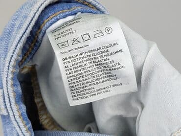 krótkie spodenki z wysokim stanem jeansowe: H&M, Szorty damskie, rozmiar S — 6