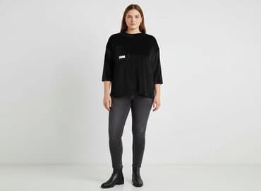 bluzka damska welurowa: By Me, Bluzka damska, rozmiar 3XL — 6