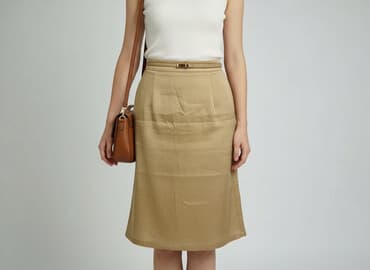 spódniczka ze skóry naturalnej: Spódnica damska, rozmiar M — 6