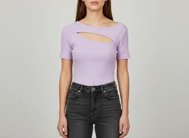 top na jedno ramię stradivarius: Gina Tricot, Top damski, rozmiar XS — 7