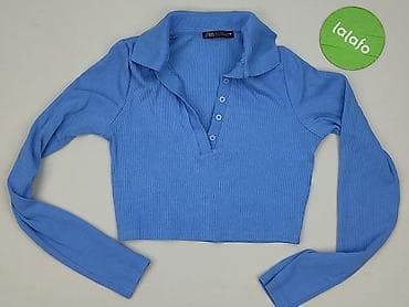 bluzki basic w paski: Zara, Damska koszulka polo, rozmiar S — 3