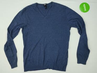 sweter z dekoltem v h m: H&M, Sweter dla mężczyzn, rozmiar M — 2