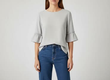 sukienki popielata na wesele: Bluzka damska, rozmiar S — 5